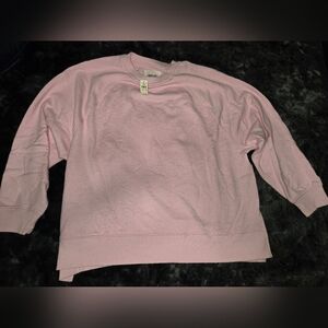 Aerie Beach Party Knit Crewneck Sweatshirt - M - Pink - NWT
